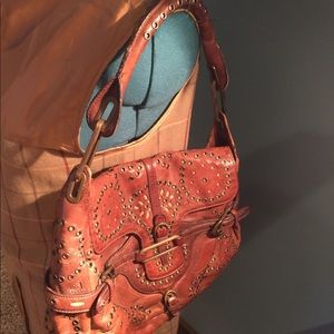 Jimmy Choo Brown leather shoulder bag